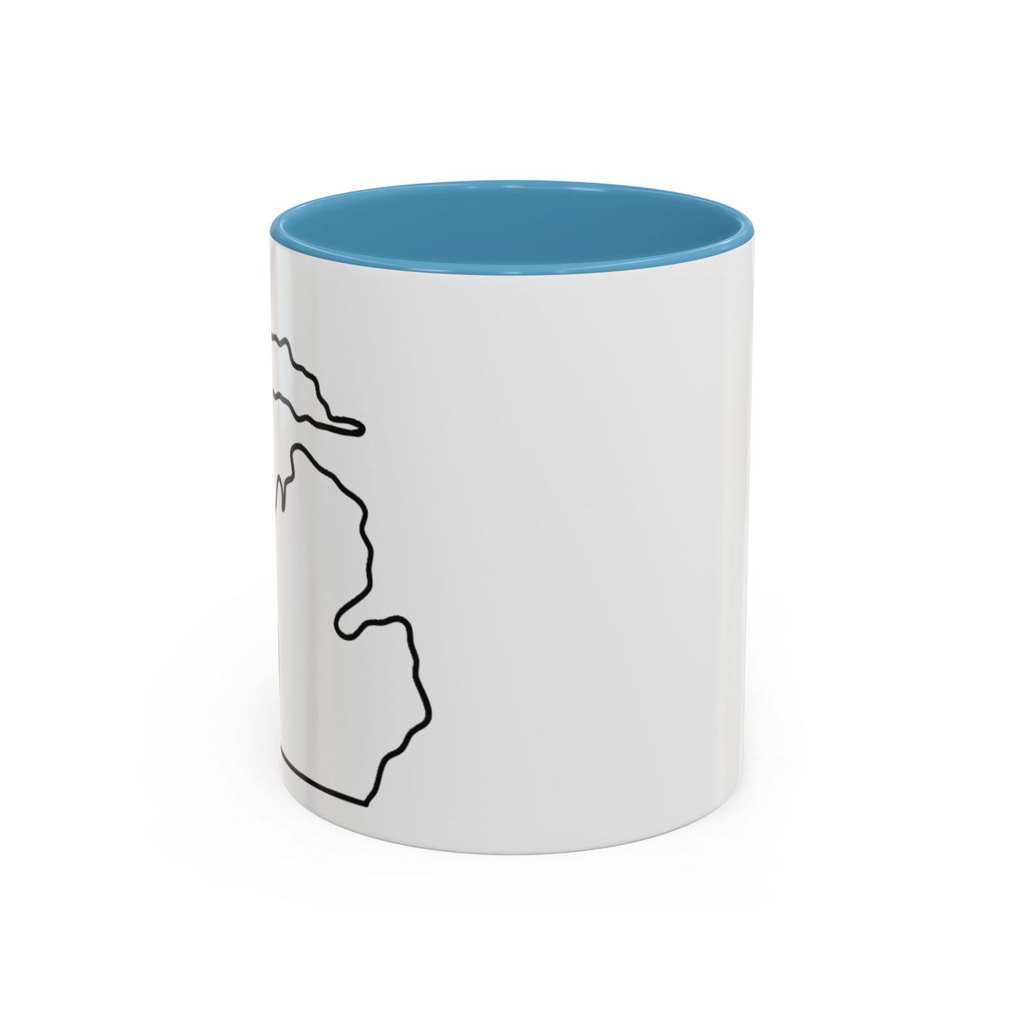 Stylish Accent Coffee Mug - Unique Black Trim Mug for Daily Use, Great Gift for Coffee Lovers, Home Decor, Birthday, Holidays