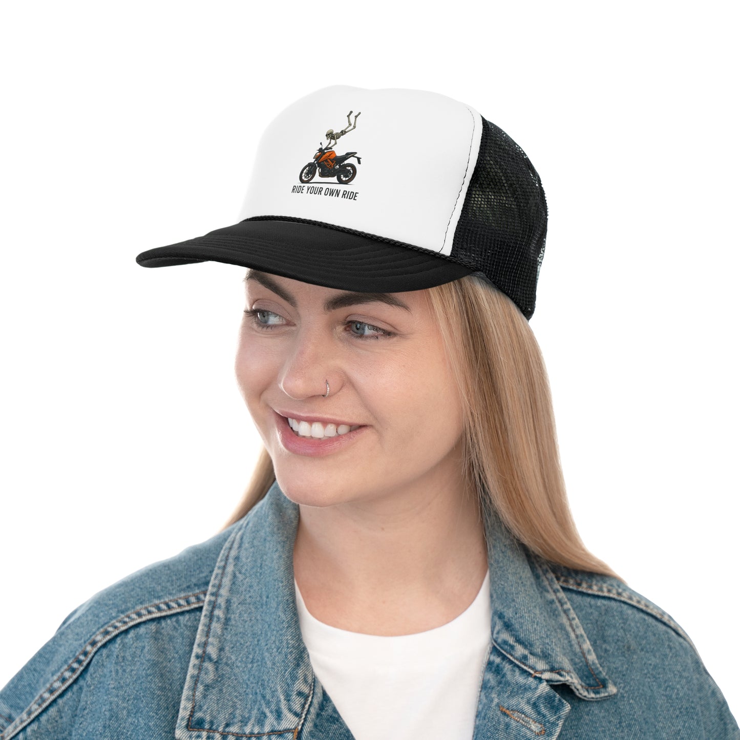Ride Your Own Ride Trucker Cap - Perfect for Bikers and Adventure Lovers