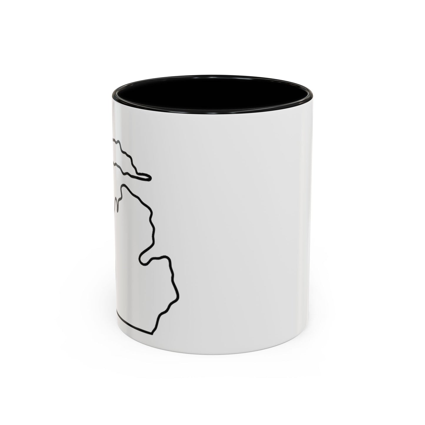 Stylish Accent Coffee Mug - Unique Black Trim Mug for Daily Use, Great Gift for Coffee Lovers, Home Decor, Birthday, Holidays