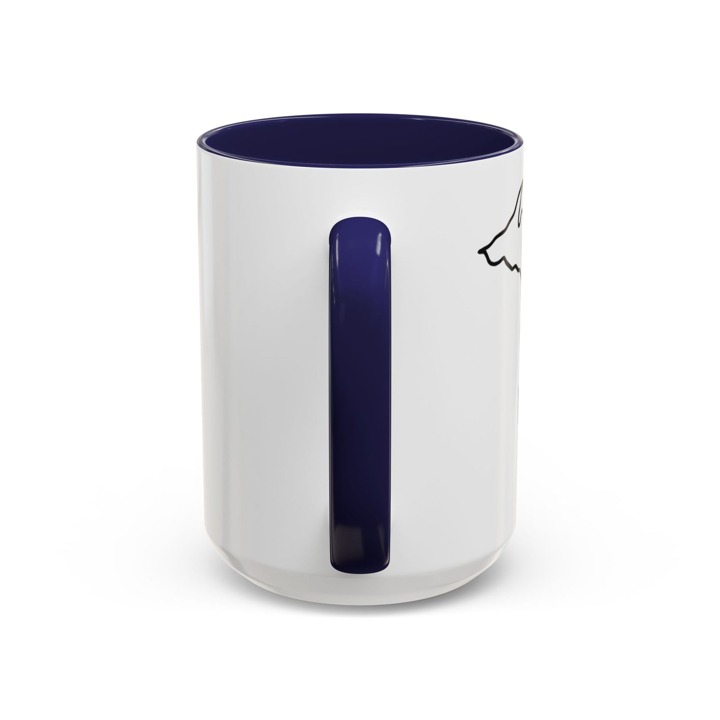 Stylish Accent Coffee Mug - Unique Black Trim Mug for Daily Use, Great Gift for Coffee Lovers, Home Decor, Birthday, Holidays