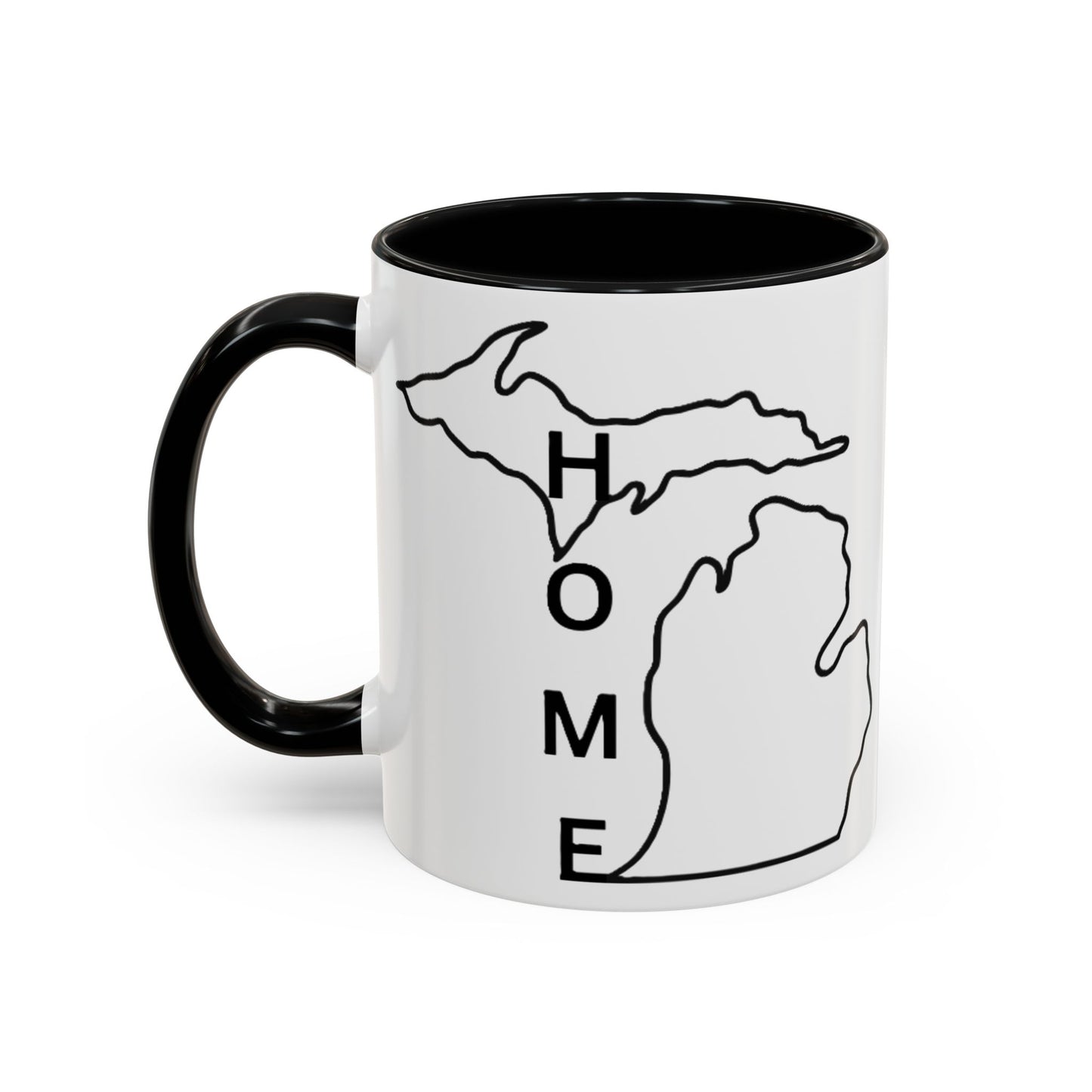 Stylish Accent Coffee Mug - Unique Black Trim Mug for Daily Use, Great Gift for Coffee Lovers, Home Decor, Birthday, Holidays