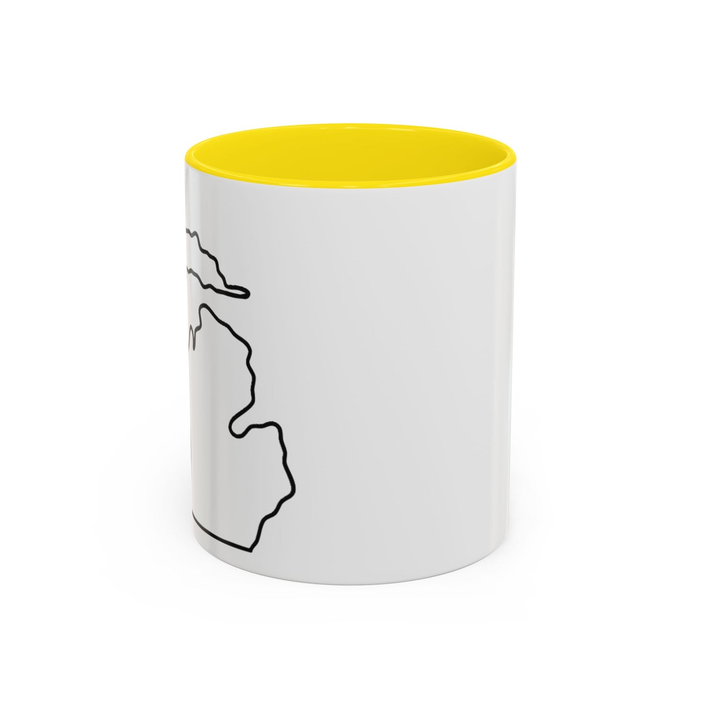 Stylish Accent Coffee Mug - Unique Black Trim Mug for Daily Use, Great Gift for Coffee Lovers, Home Decor, Birthday, Holidays