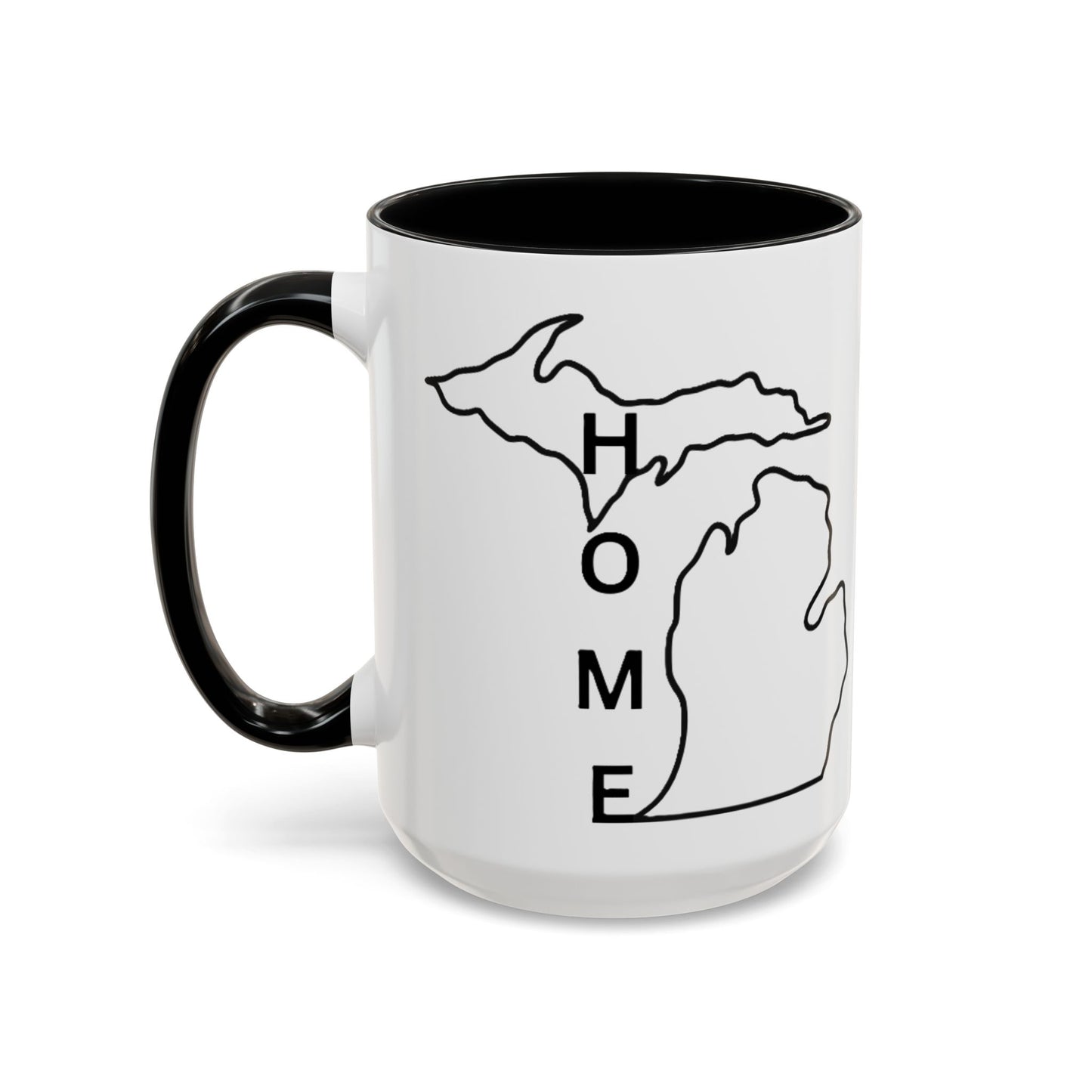 Stylish Accent Coffee Mug - Unique Black Trim Mug for Daily Use, Great Gift for Coffee Lovers, Home Decor, Birthday, Holidays