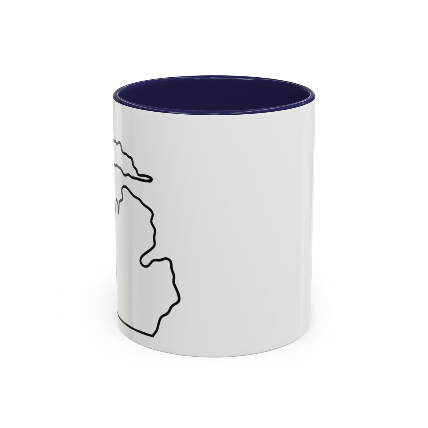 Stylish Accent Coffee Mug - Unique Black Trim Mug for Daily Use, Great Gift for Coffee Lovers, Home Decor, Birthday, Holidays