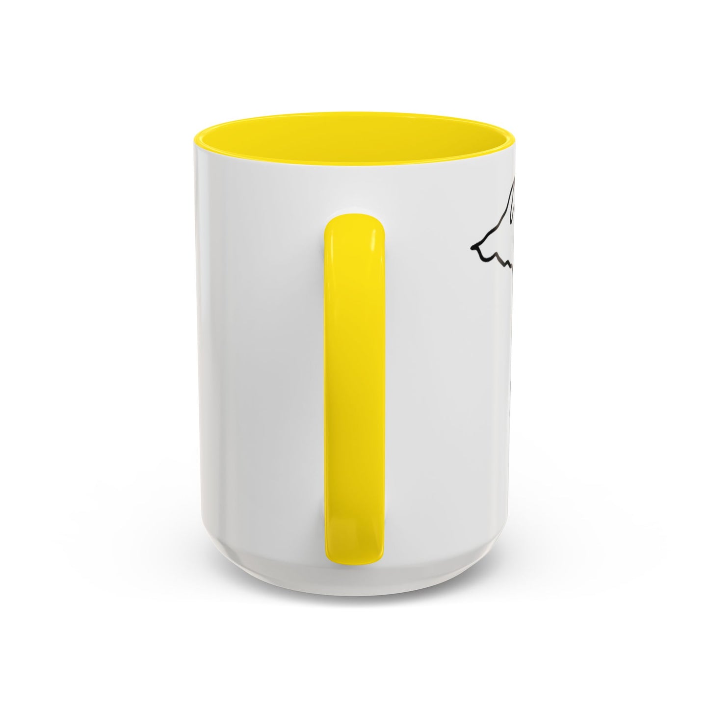 Stylish Accent Coffee Mug - Unique Black Trim Mug for Daily Use, Great Gift for Coffee Lovers, Home Decor, Birthday, Holidays