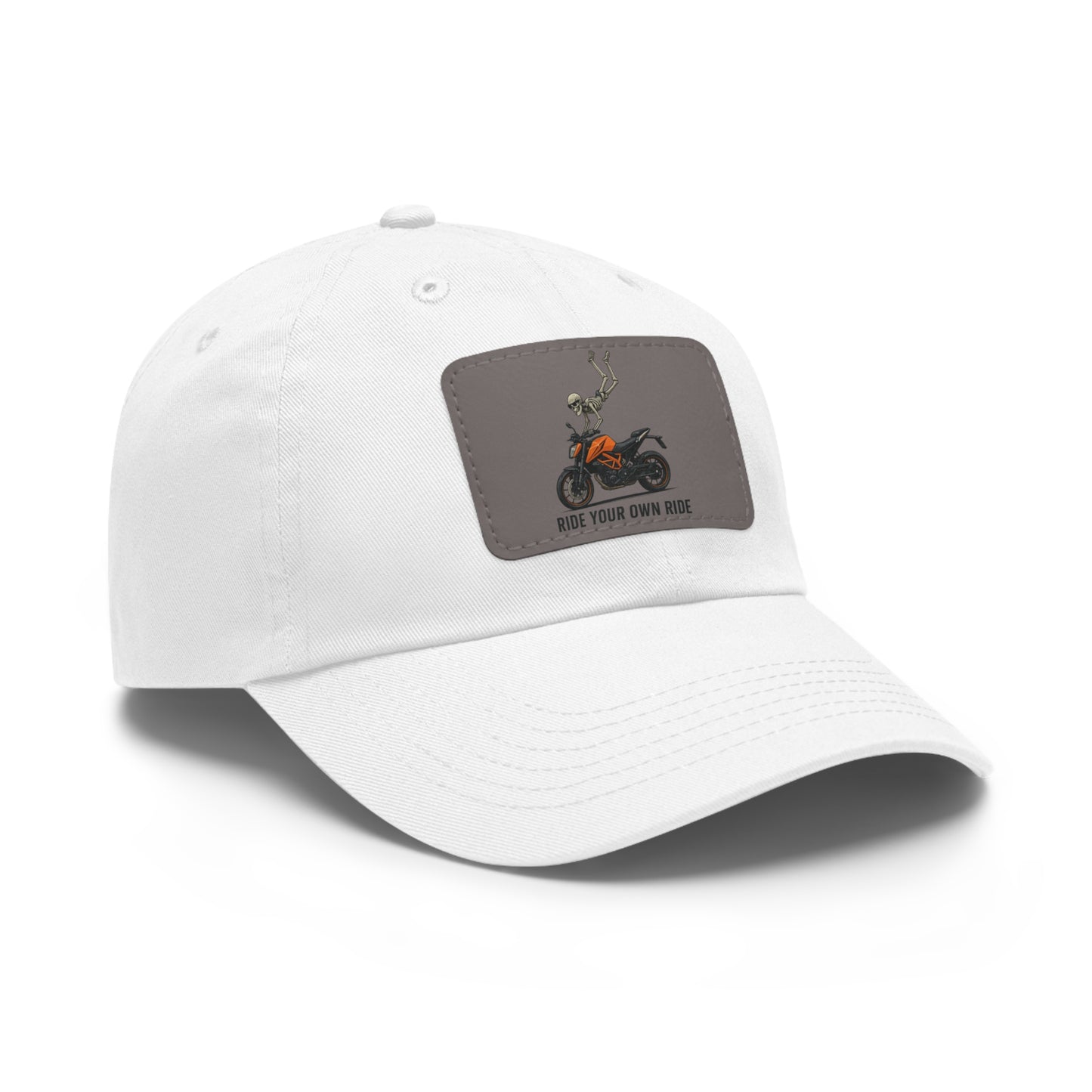 Dad Hat with Leather Patch (Rectangle)