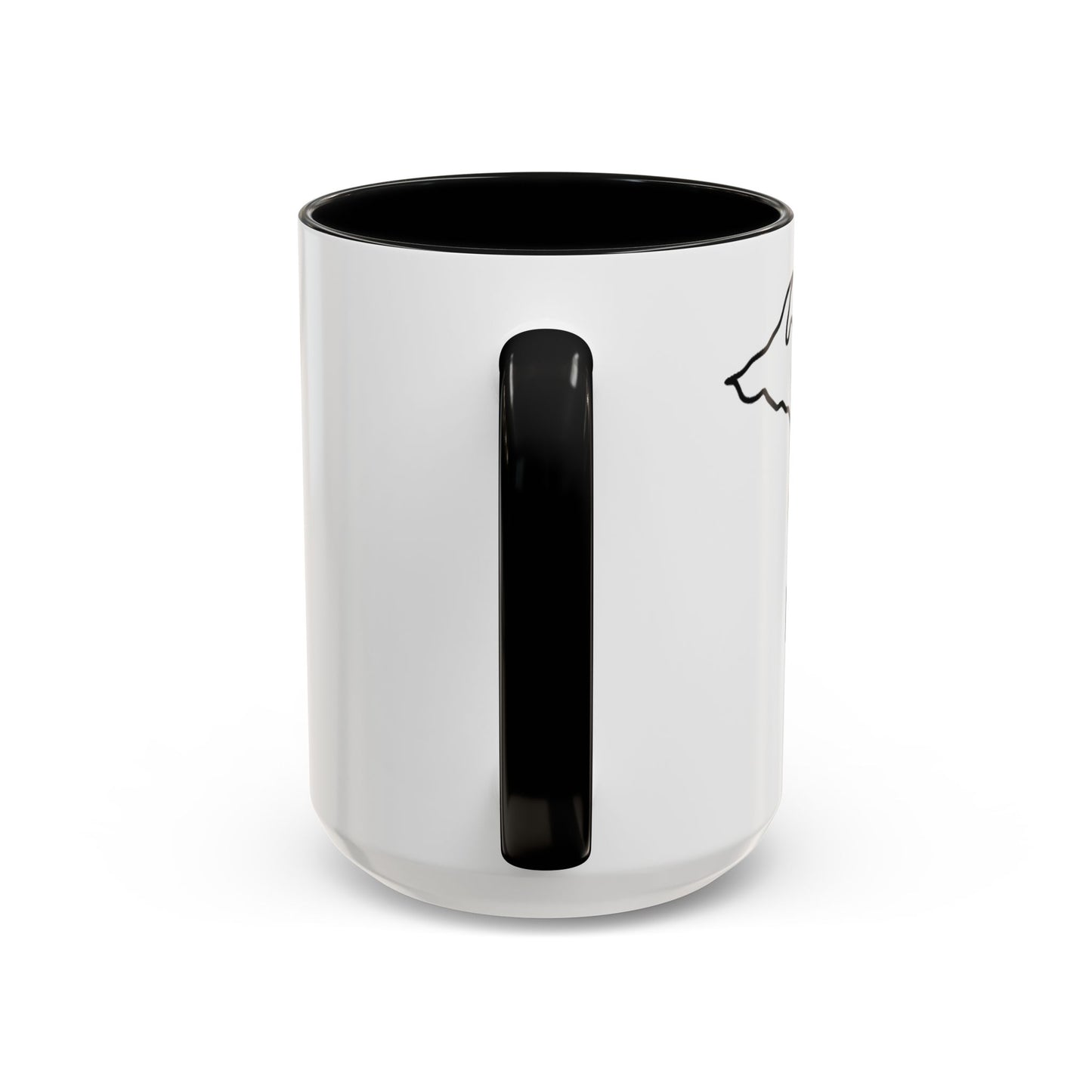 Stylish Accent Coffee Mug - Unique Black Trim Mug for Daily Use, Great Gift for Coffee Lovers, Home Decor, Birthday, Holidays