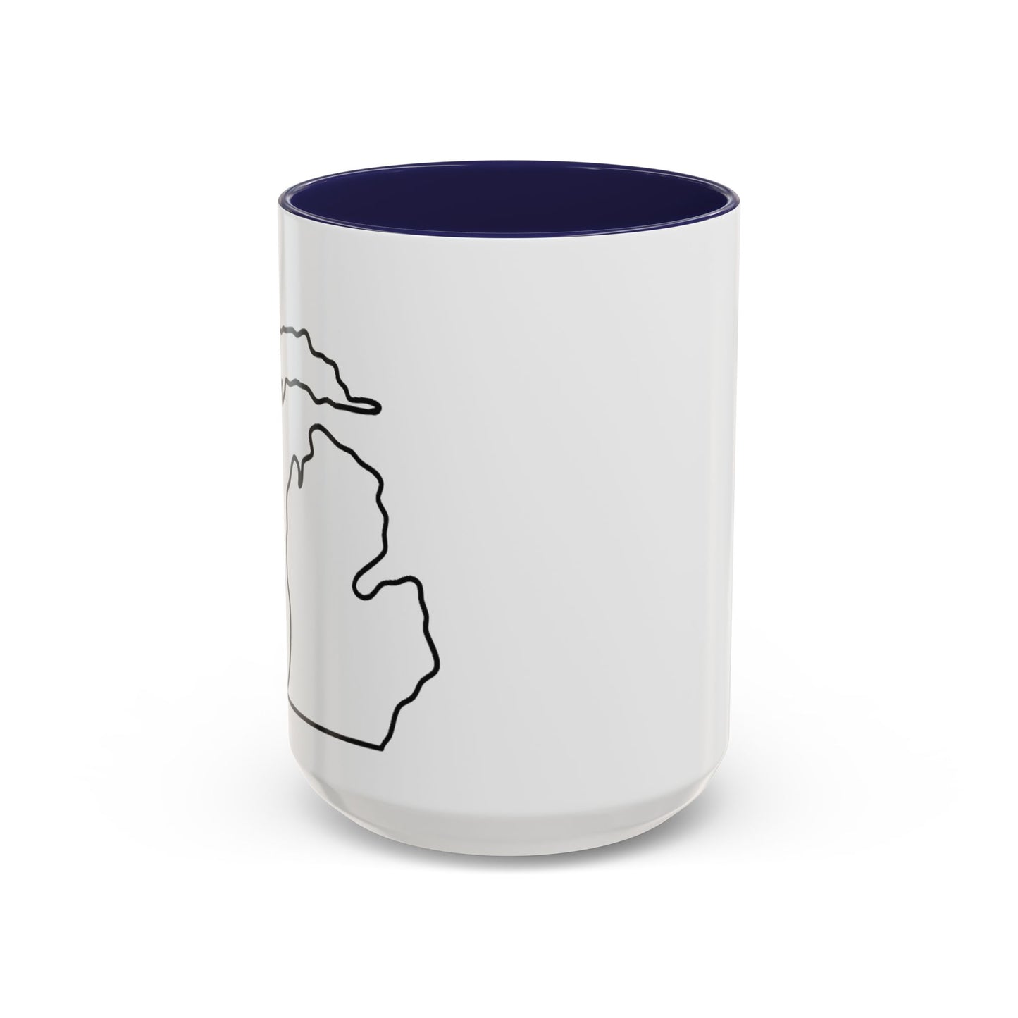 Stylish Accent Coffee Mug - Unique Black Trim Mug for Daily Use, Great Gift for Coffee Lovers, Home Decor, Birthday, Holidays
