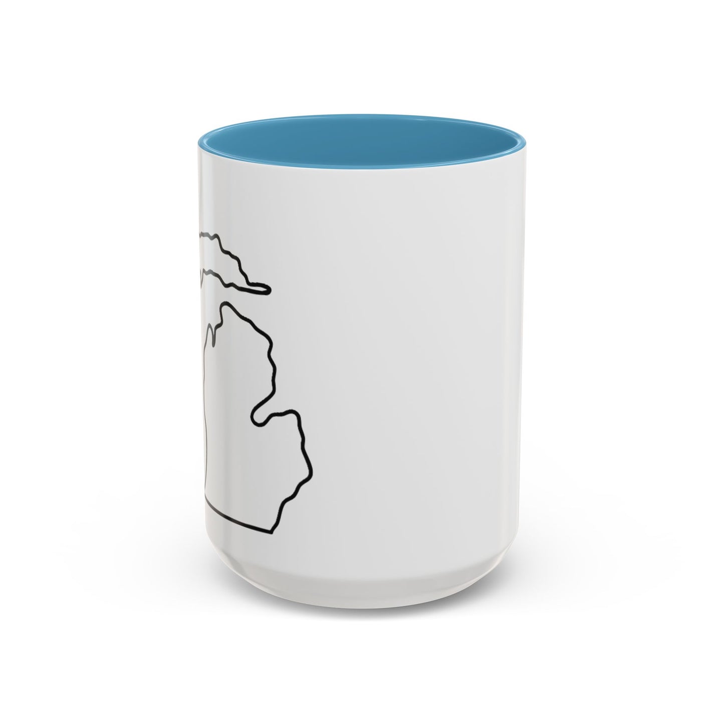 Stylish Accent Coffee Mug - Unique Black Trim Mug for Daily Use, Great Gift for Coffee Lovers, Home Decor, Birthday, Holidays