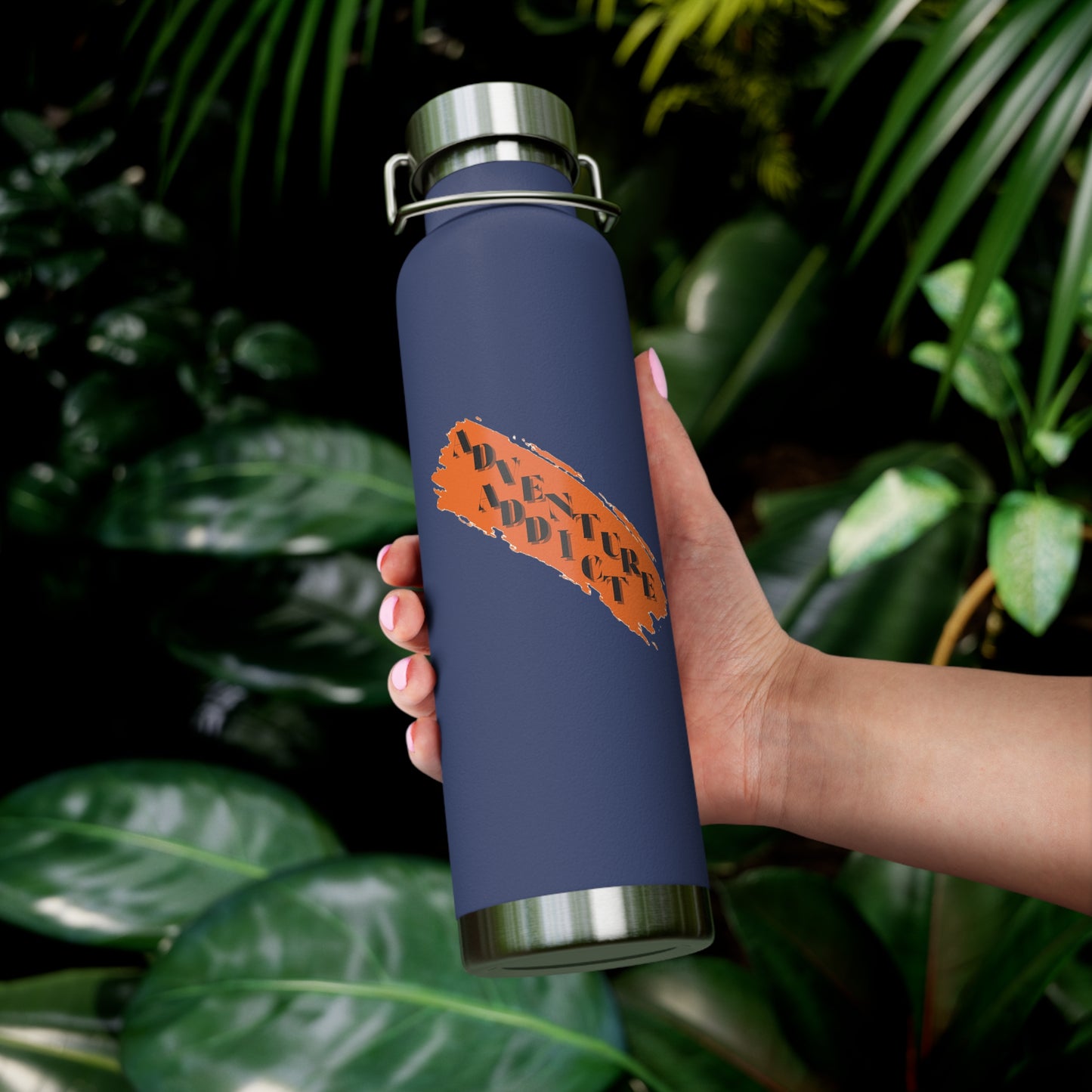 Stylish Insulated Water Bottle - Perfect for Hydration on the Go, Fitness, Travel, or Eco-Friendly Gifts - 22oz Copper Design